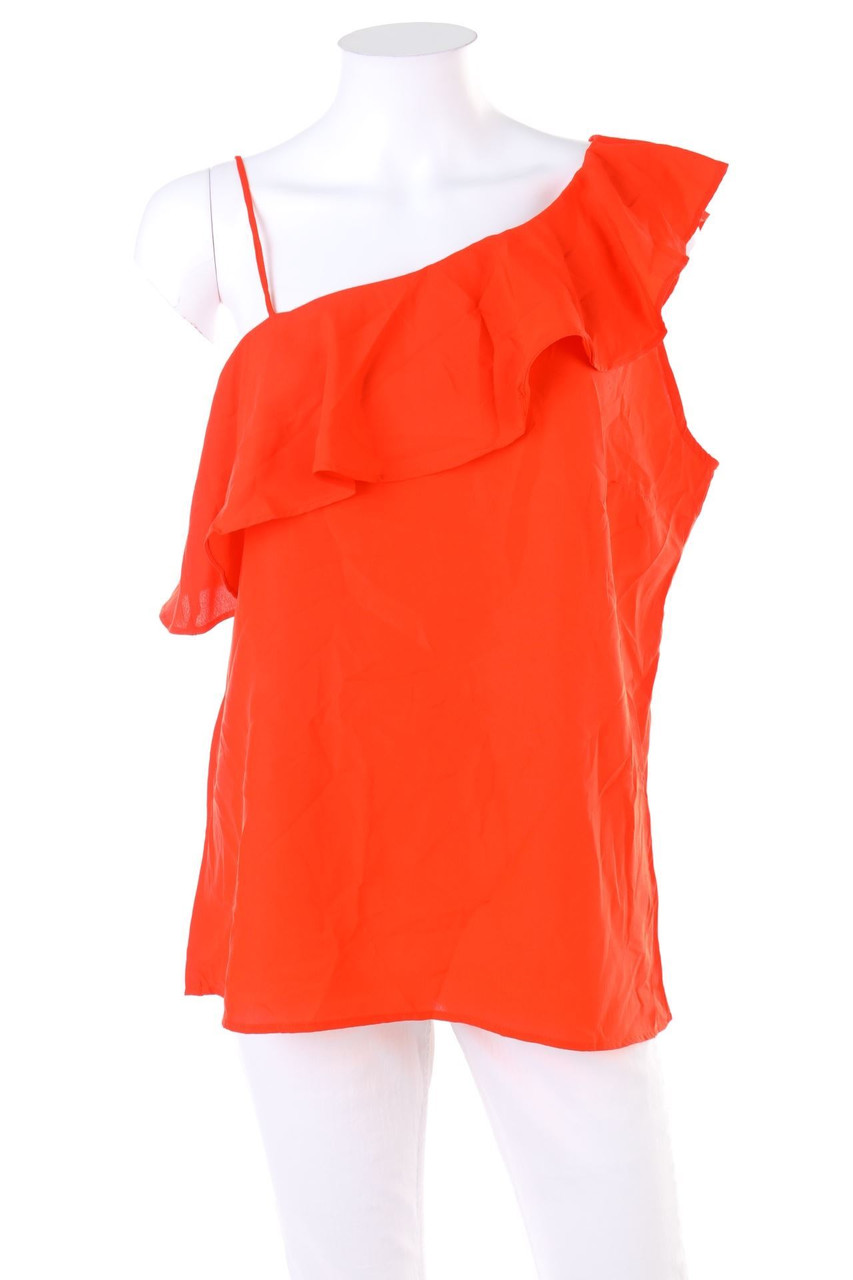 No Label - Blouse Top with Volants - L