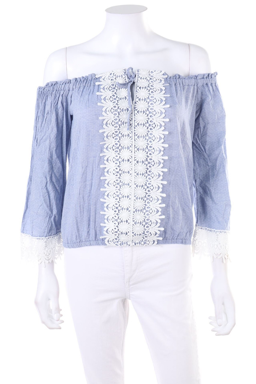 SECONDHAND - Off-the-shoulder blouse with Lace - S