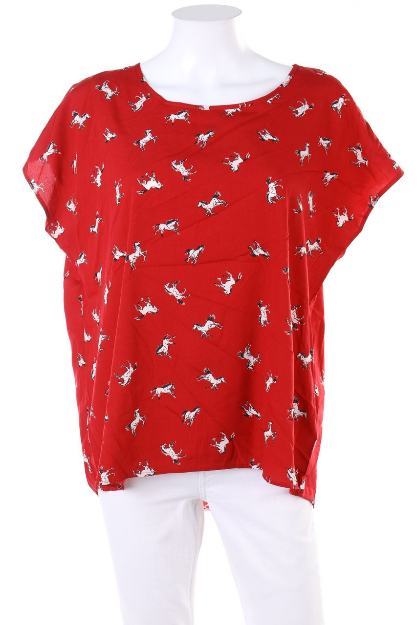 C&A - Kurzarm-Bluse mit Print - D 44