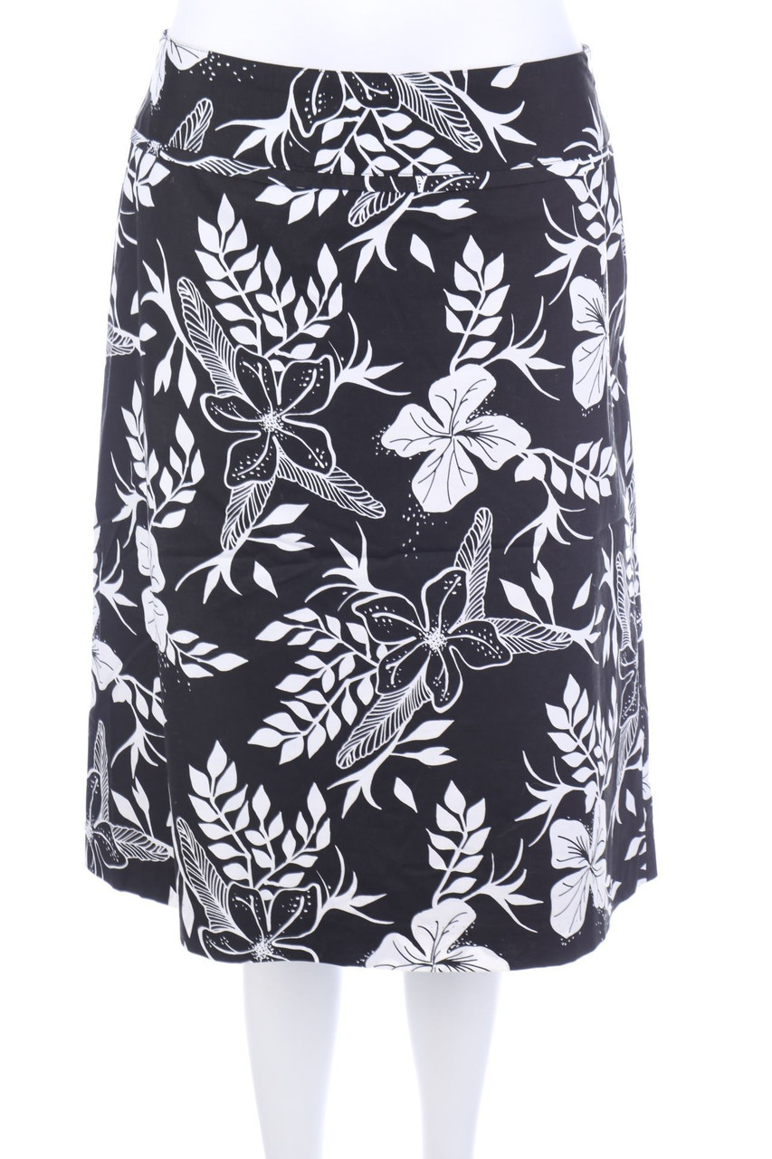 H&M - Rock mit Blumen-Print - D 38