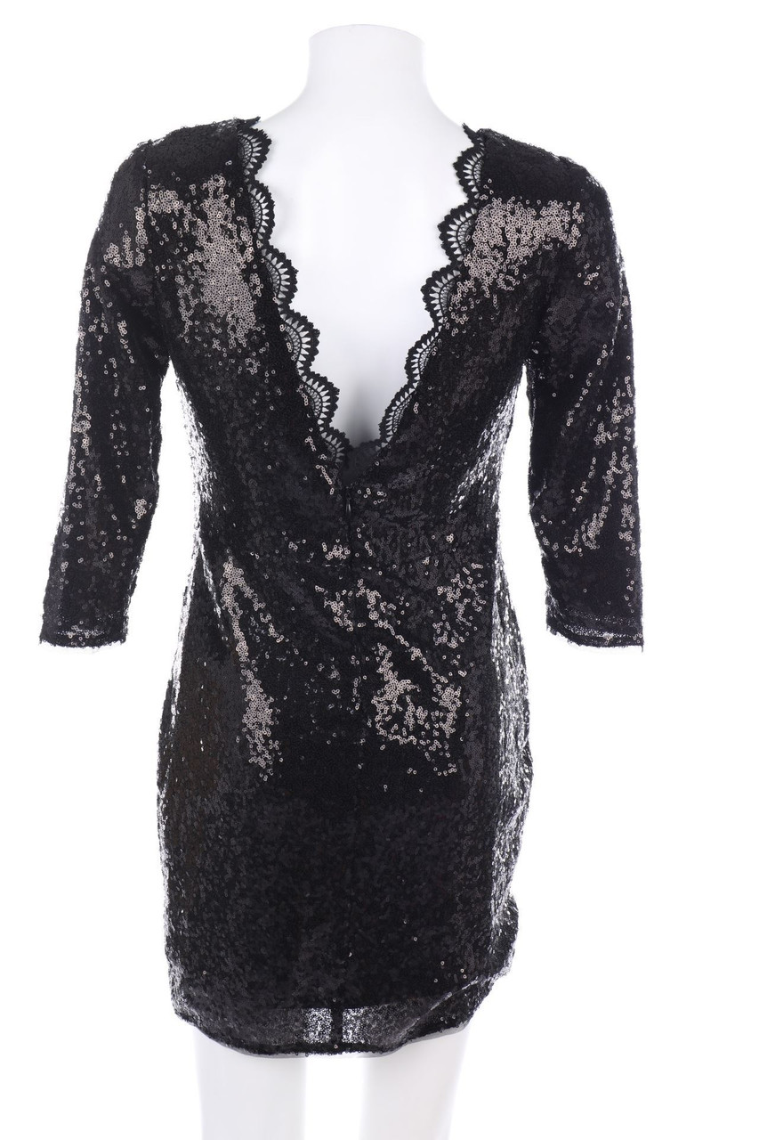 Ohne Label - Kleid mit Pailletten - D 36