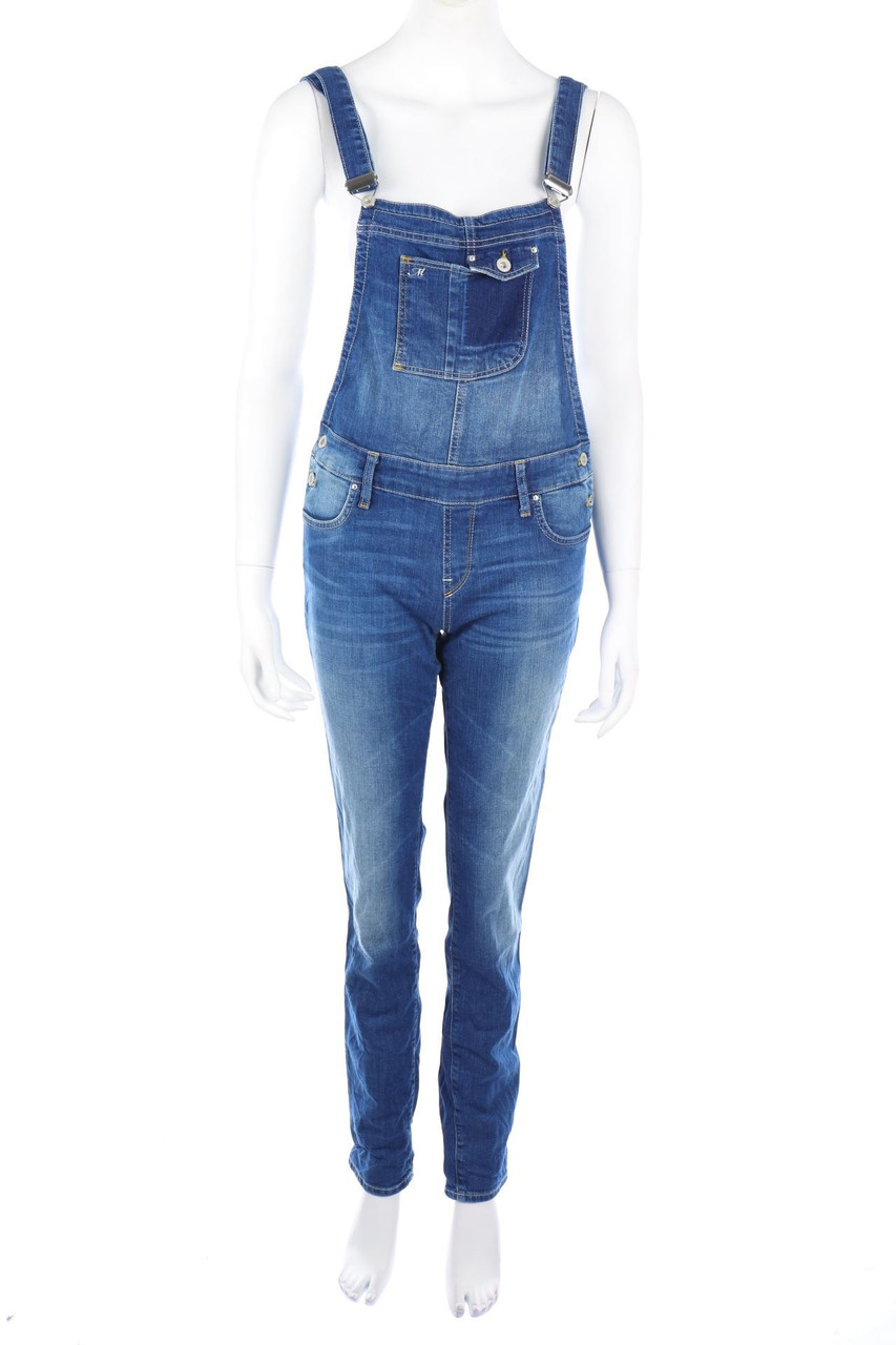 mavi jeans - Jeans-Latzhose mit Logo-Knöpfen - S