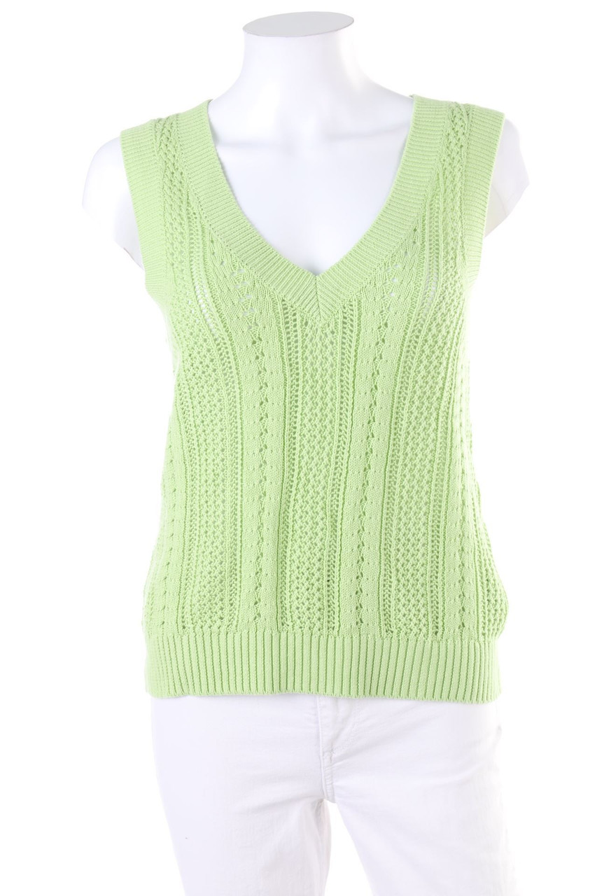 AMISU - Pullunder mit Lochstrick-Details - M