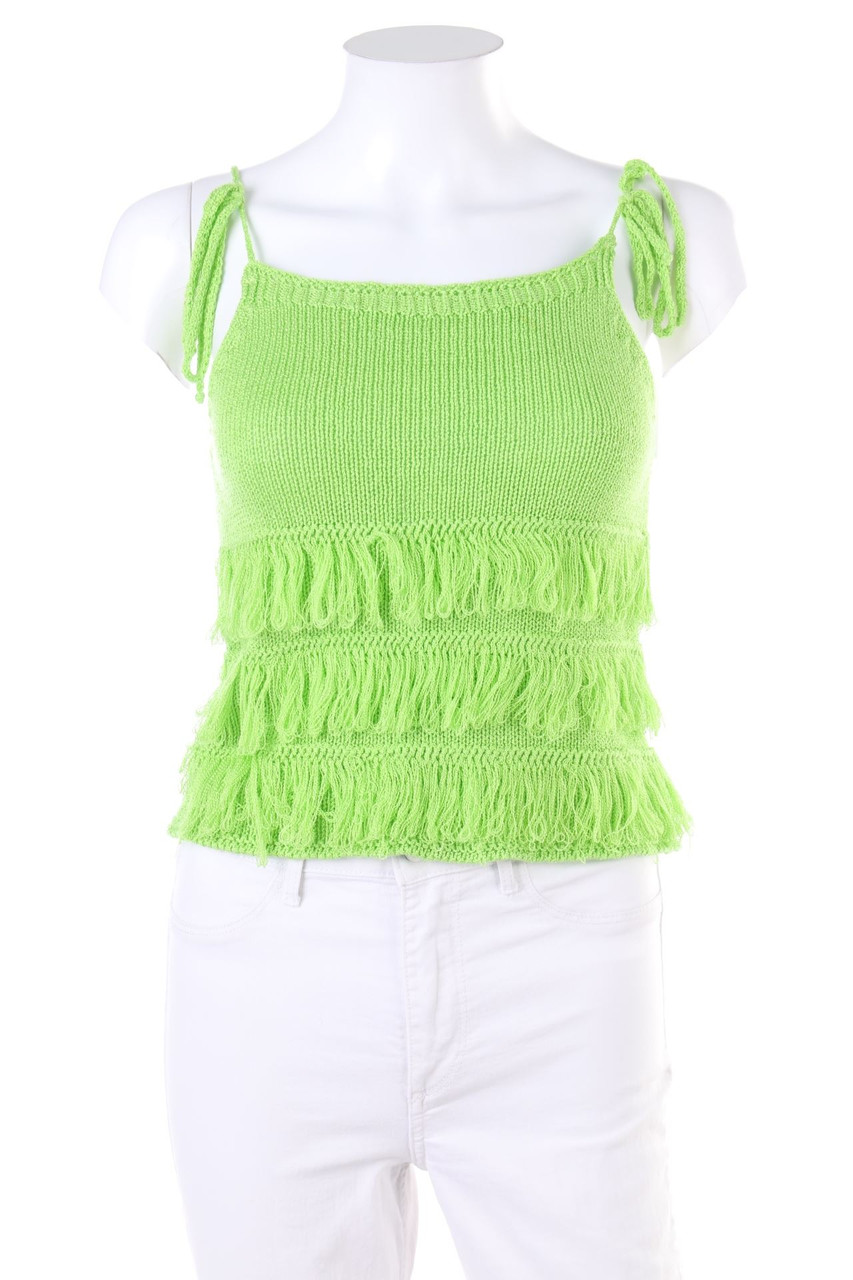 No Label - Crochet Knit-Top with Fringes - D 32
