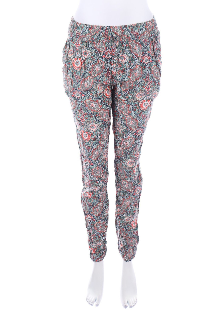 zero - Jogger-Hose mit floralem Muster - D 36