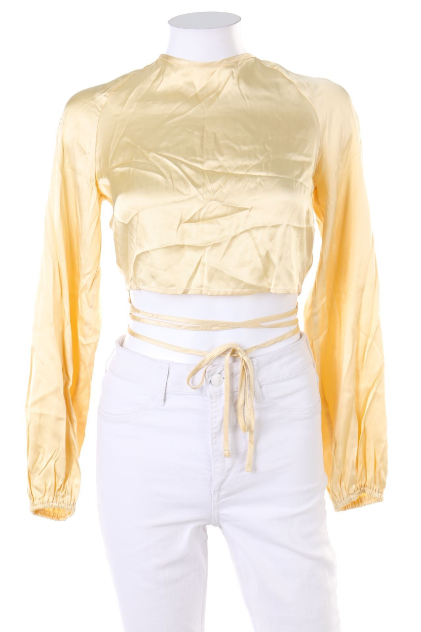 LeGer BY LENA GERCKE - Satin Blouse with Deep Back Neckline to tie - D 38