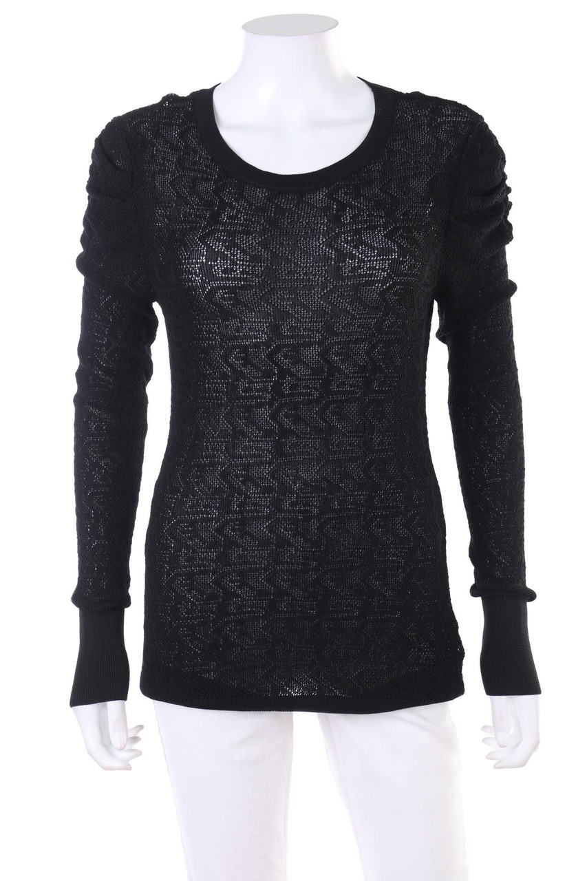 AVANT PREMIERE - Crochet Knit-Pullover with Ruffles - M