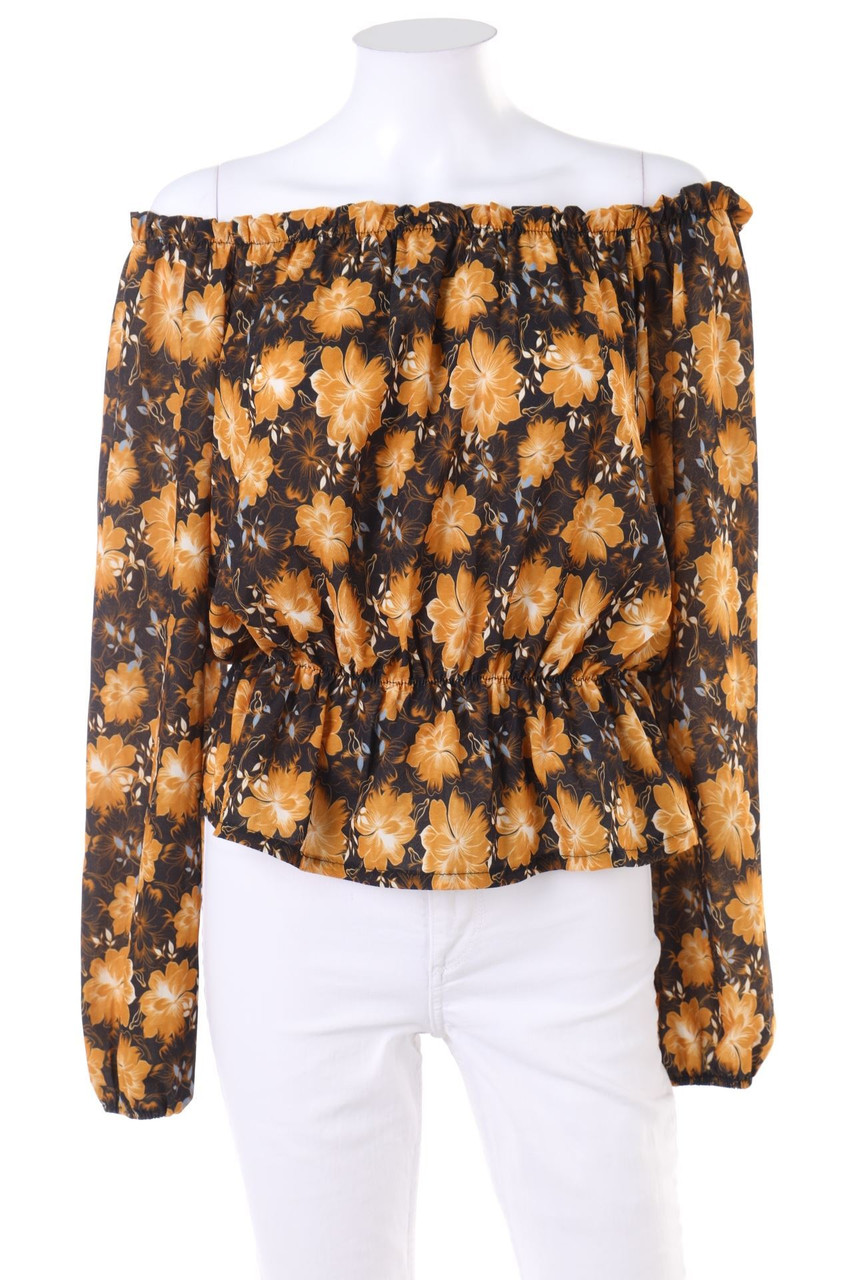 TODAY - Carmen-Blouse with Flower Print - M