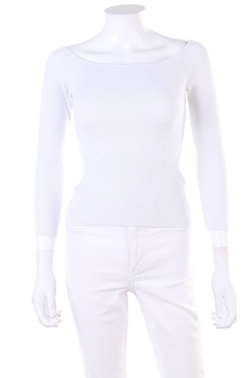 H&M - Carmen-Shirt mit 7/8-Ärmel - D 30