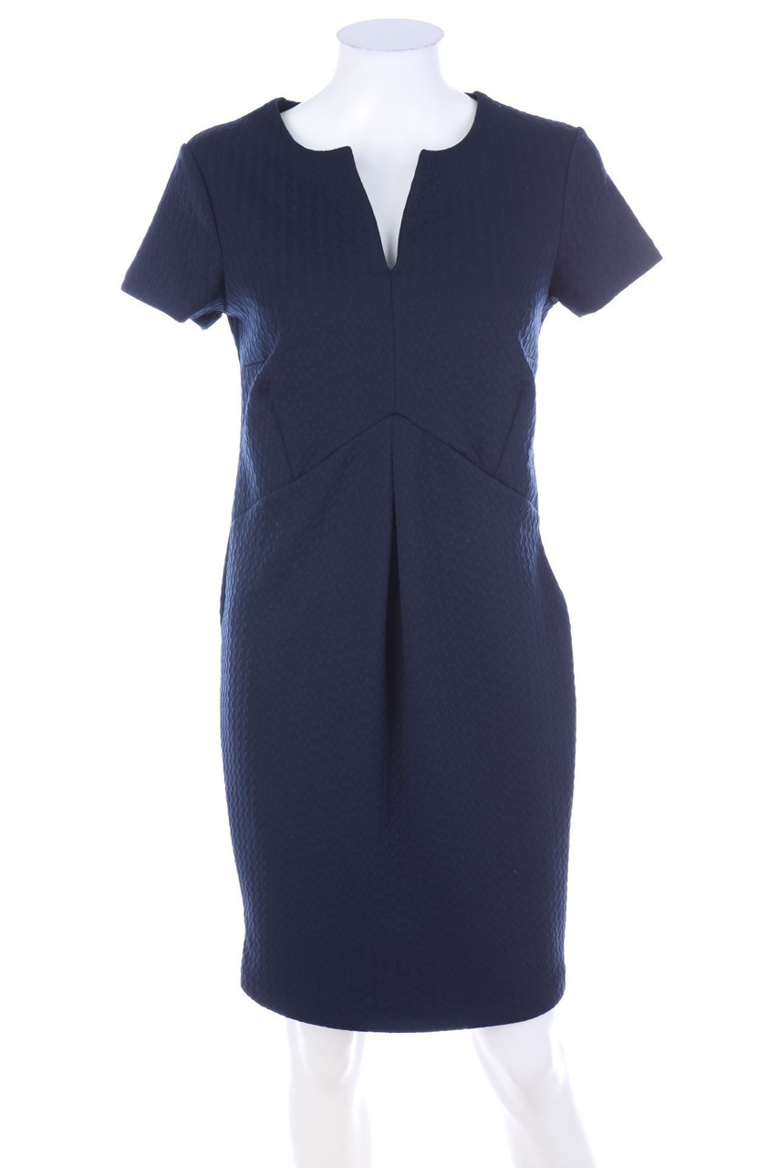 No Label - Shortsleeve-Cocktail Dress with Crease - S