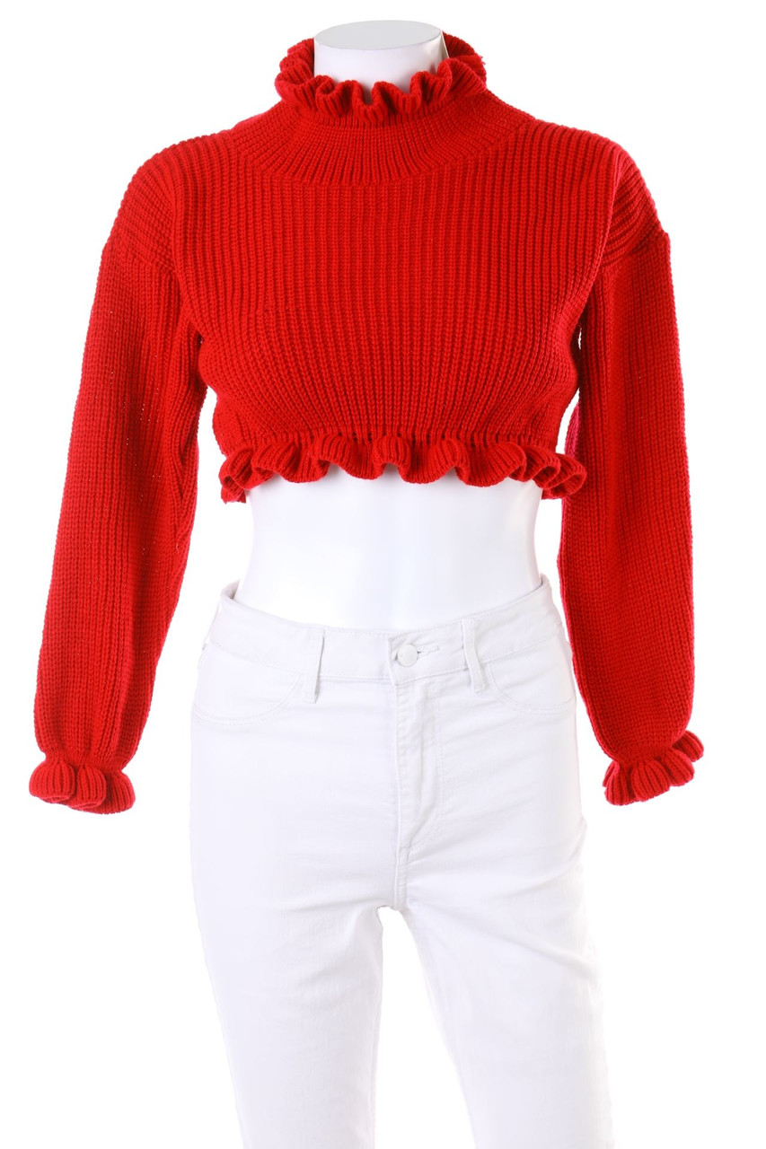 Ohne Label - Cropped-Strick-Pullover - S