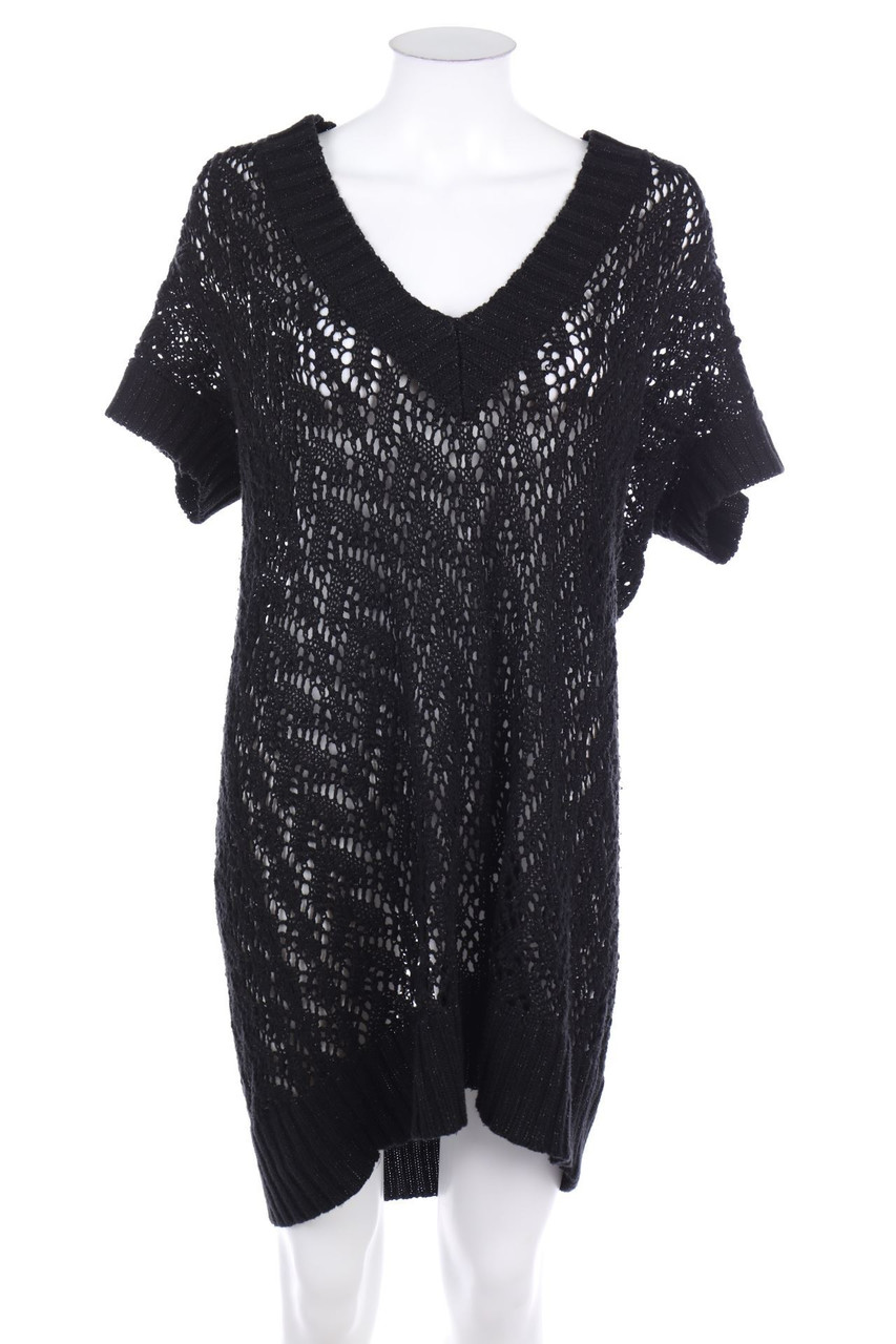 SEITE*1GIRL - Strickkleid mit tiefem Ausschnitt - XL