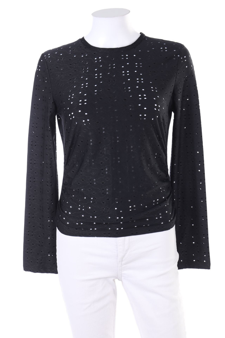 ZARA - Longsleeve-Shirt mit Drapierung - S
