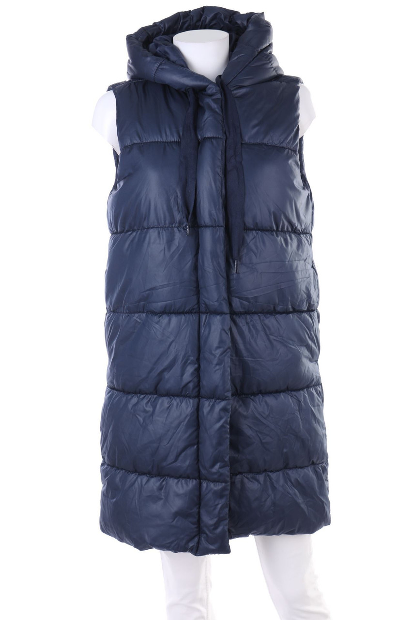 Ohne Label - Puffer-Weste mit Kapuze - L