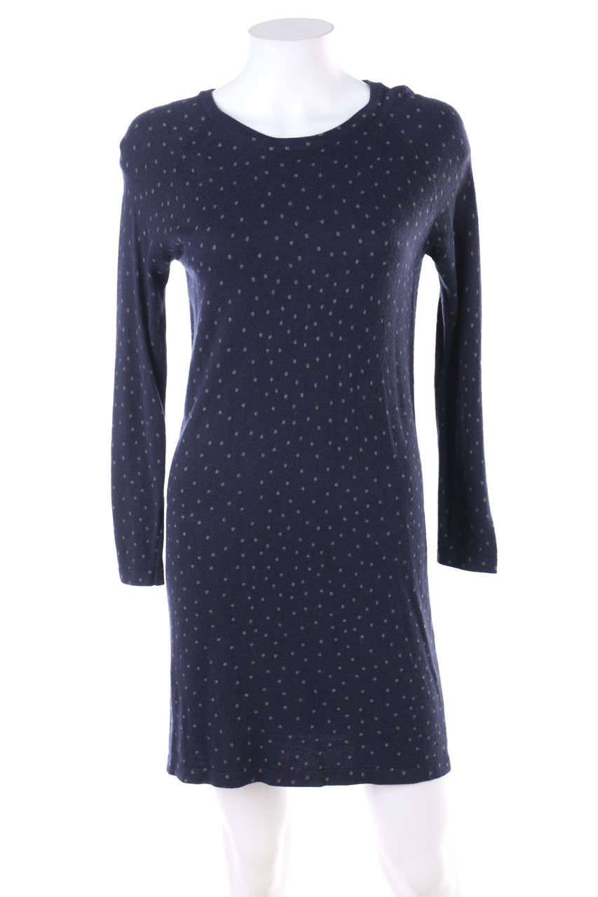 MANGO - Strickkleid aus Viskose-Mix mit Punkten - S