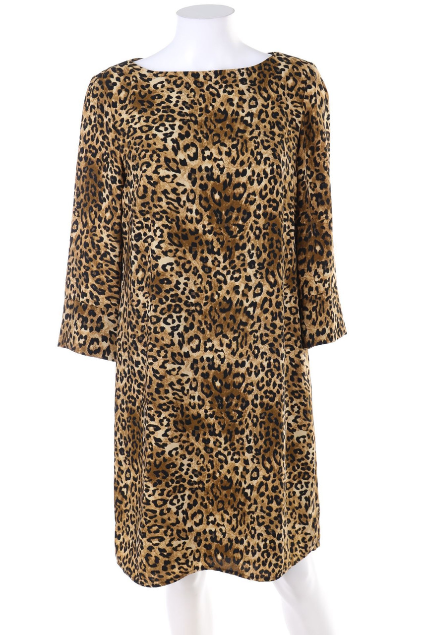 H&M - Shift-Kleid mit Animal-Print - D 38
