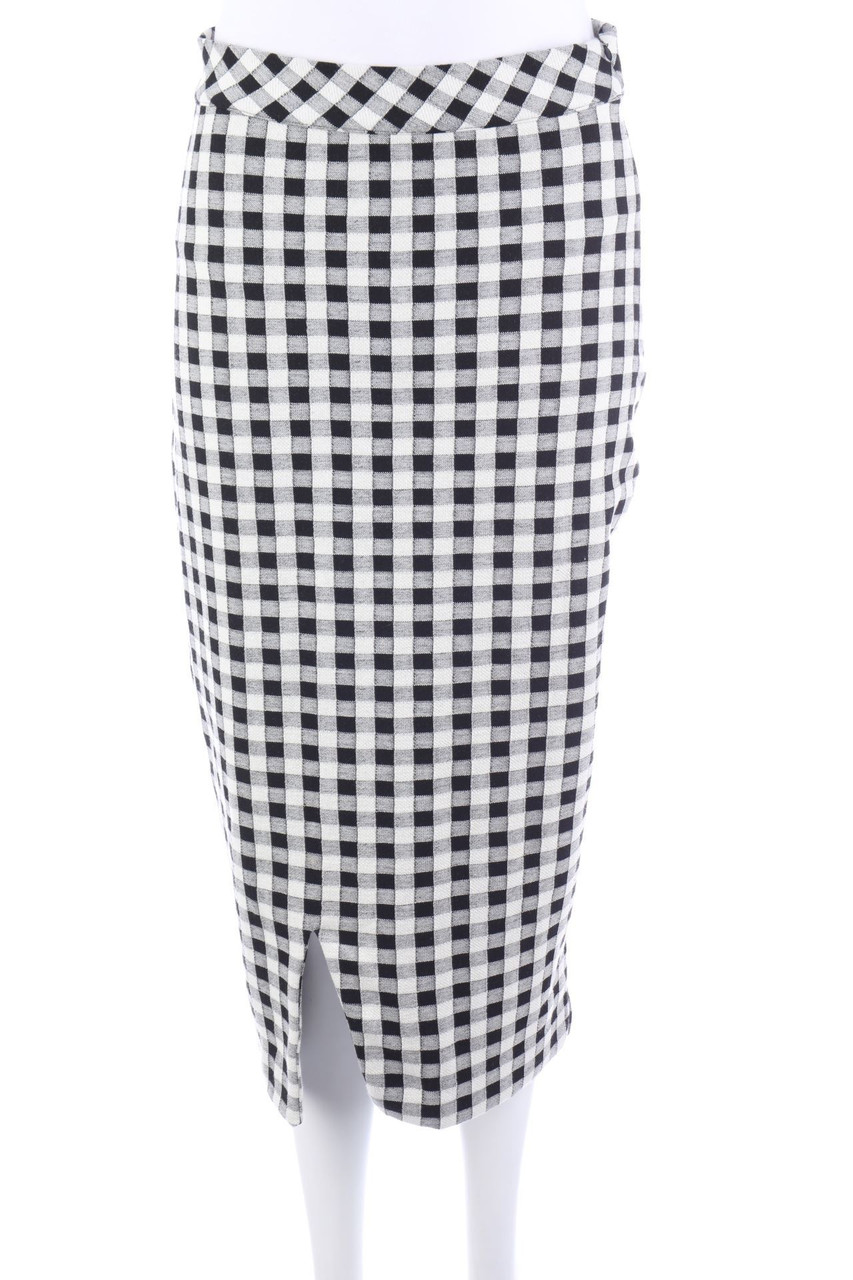 RESERVED - Pencil Skirt, Checked - M