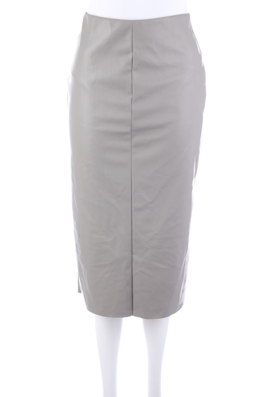 H&M - Midi-Faux Leather-Rock - D 34