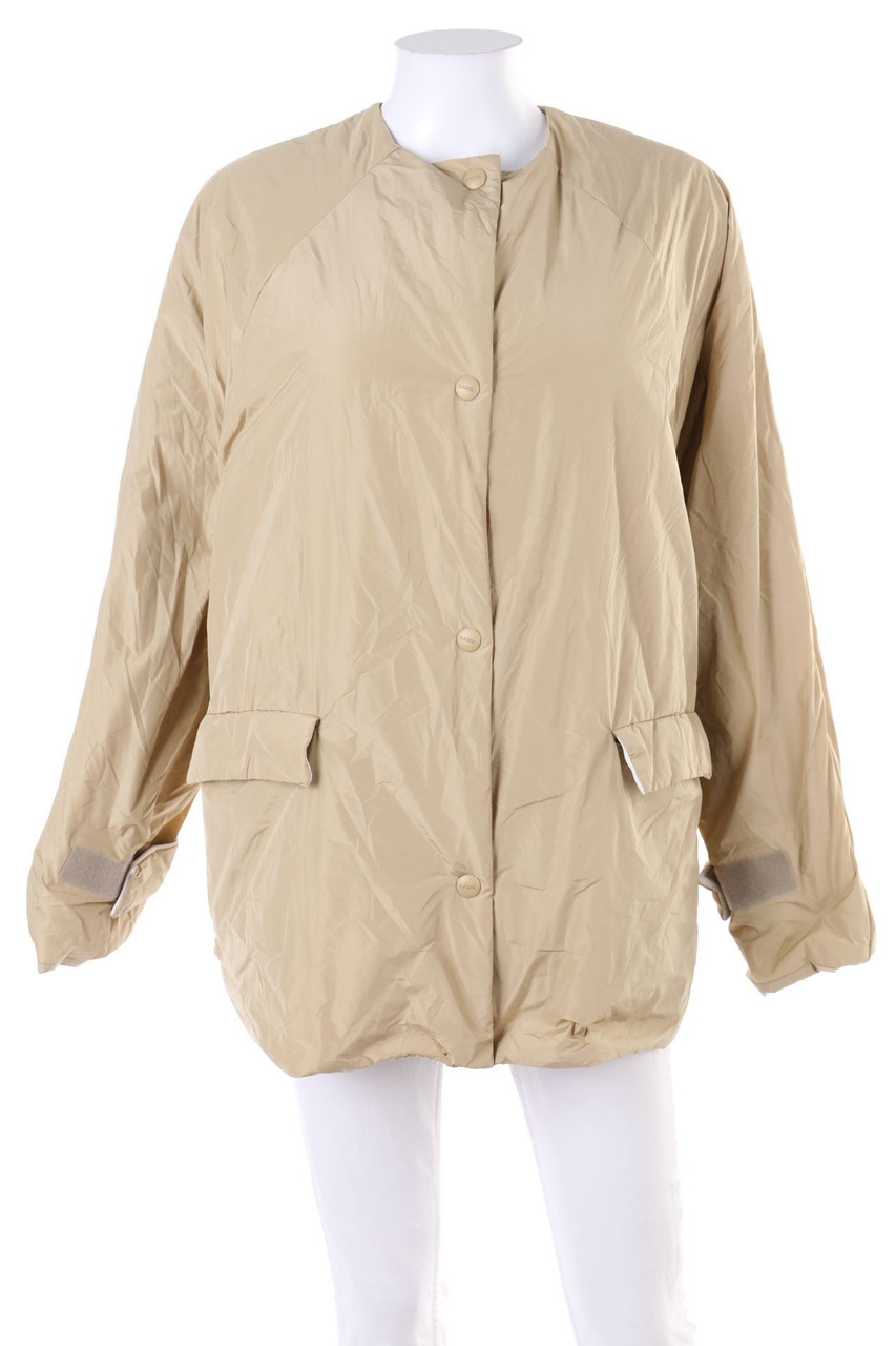 Kassl Editions x Zara - wattierte Jacke mit Leder-Details - S