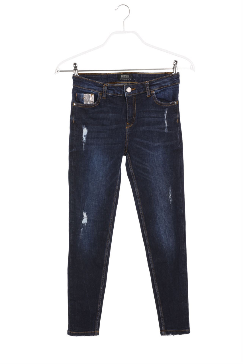 Stradivarius - Destroyed Skinny-Jeans - D 34