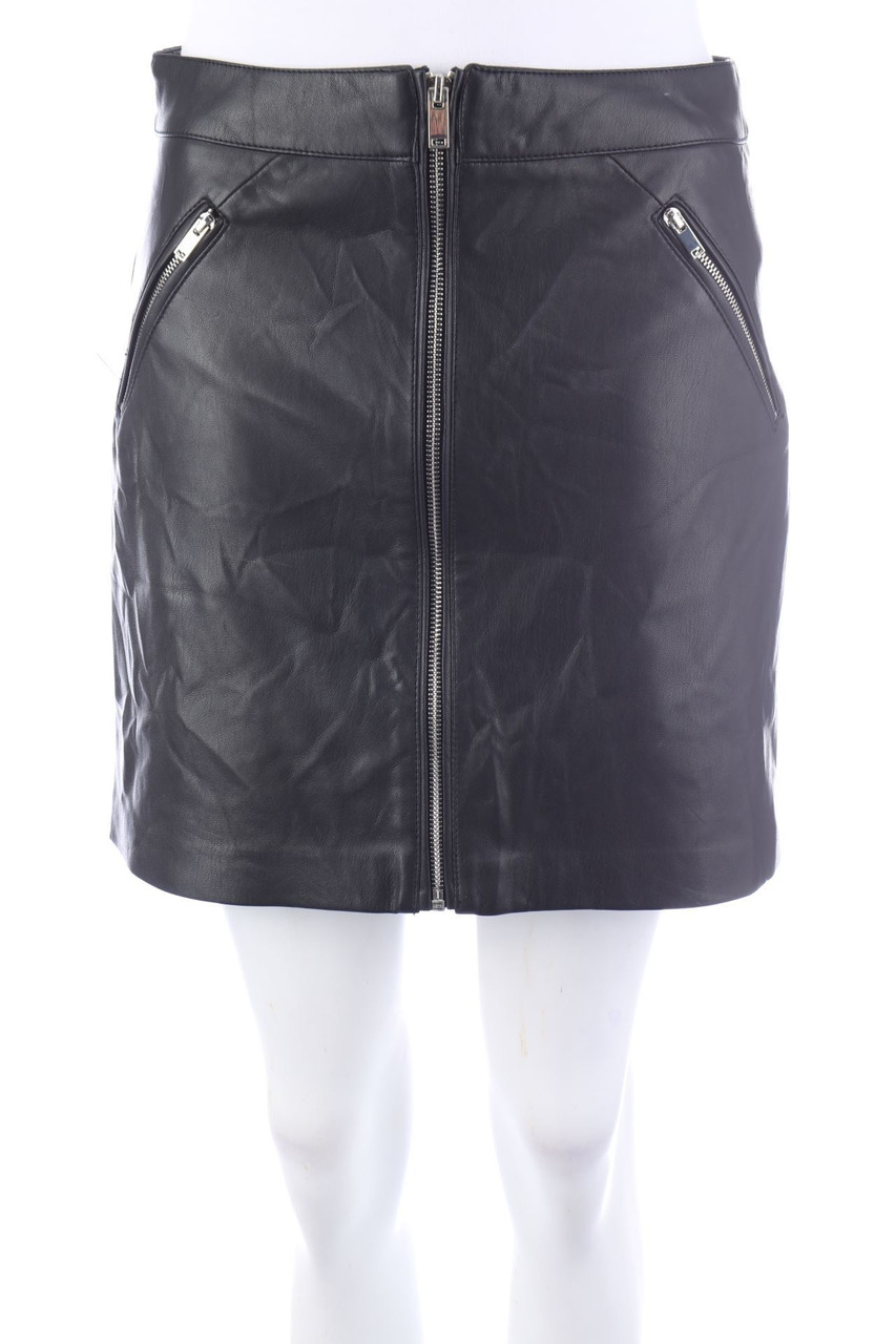 MANGO - Faux Leather-Mini-Rock - XS