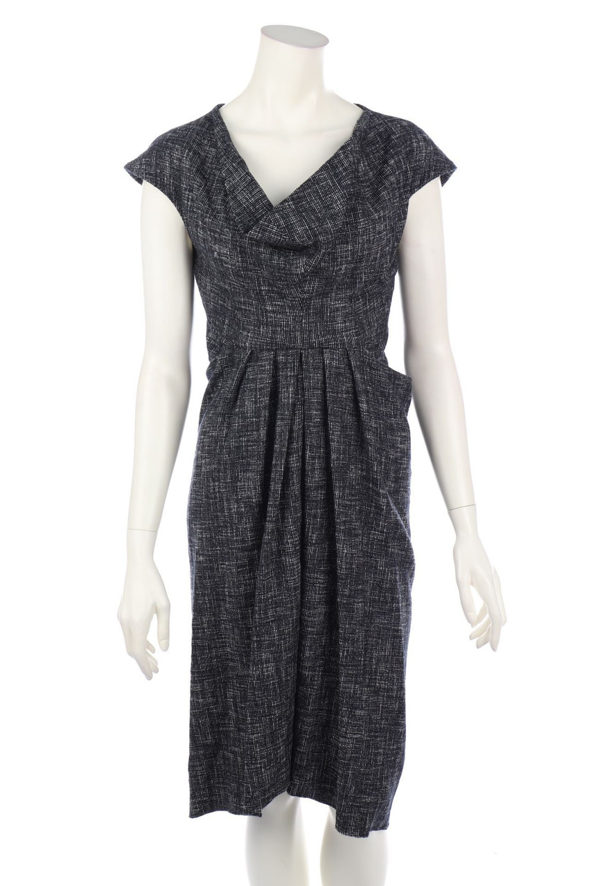 ZERO + MARIA CORNEJO - Sheath Dress, Wool-Blend with Draping - XS