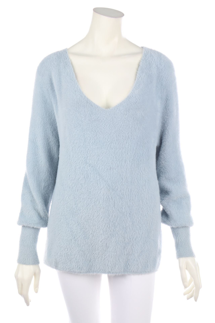 SECONDHAND - Strick-Pullover mit tiefem Ausschnitt - S