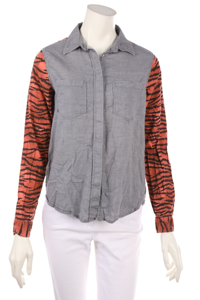 MAISON SCOTCH - Hemd-Bluse mit Animal-Print - D 36