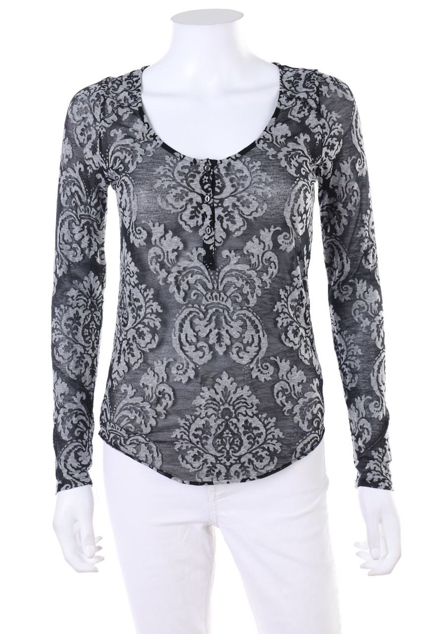 DENIM & SUPPLY RALPH LAUREN - Print-Longsleeve-Shirt mit Knöpfen - XS