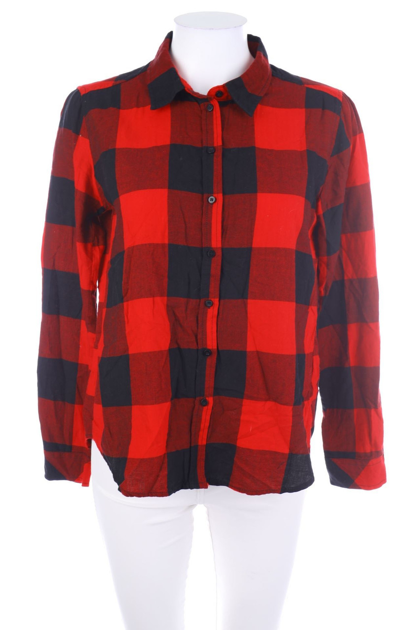 No Label - Lumberjack-Shirt Blouse, Checked - M