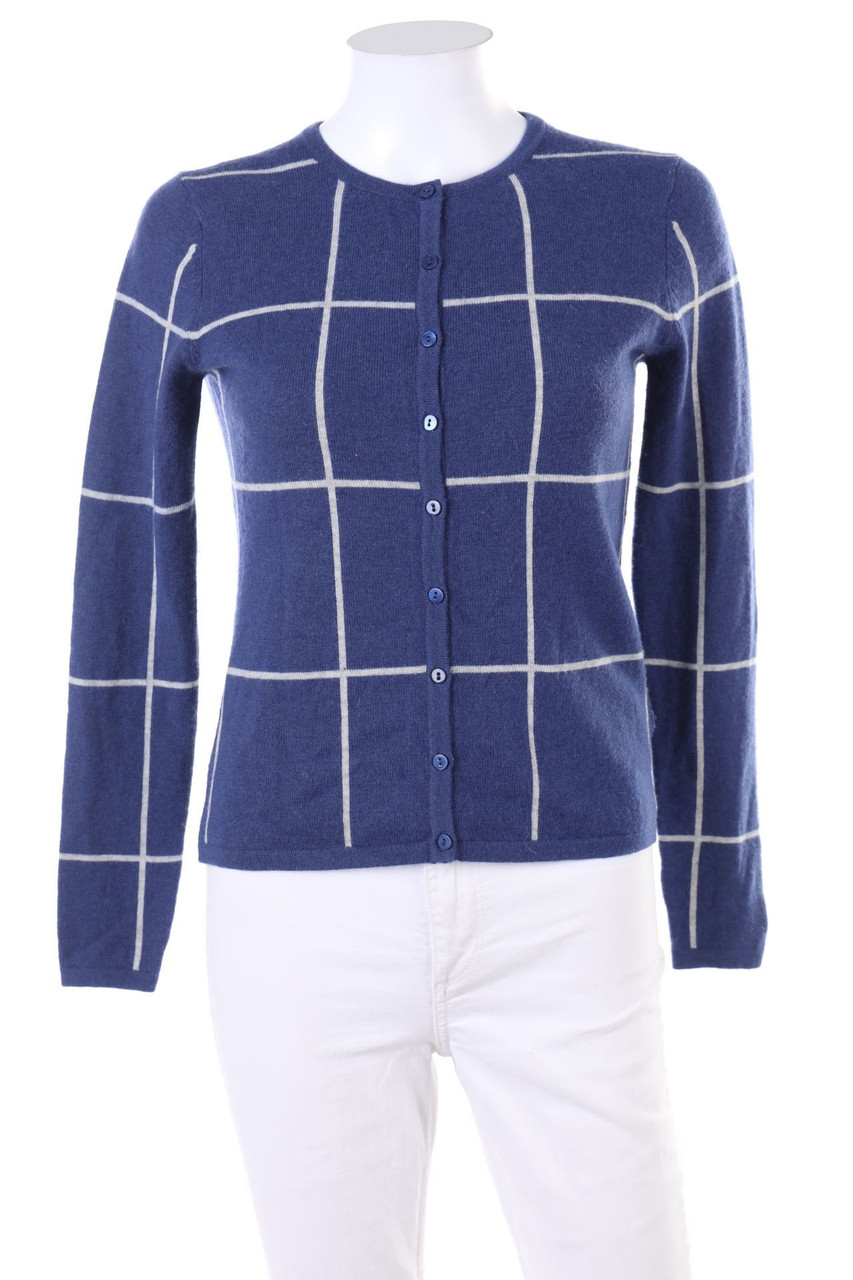 Mr Kenzy - Merino-Cardigan mit Karo-Muster - S