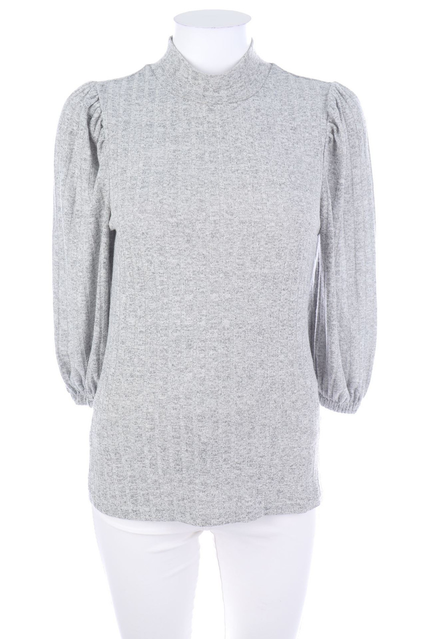 SISTERS POINT - Cropped-Sleeve Turtleneck Pullover - XS