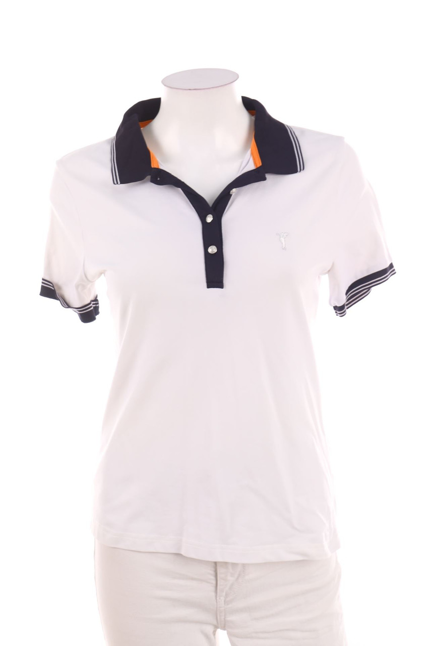 GOLFINO - polo shirt with Logo-Stitching - D 38