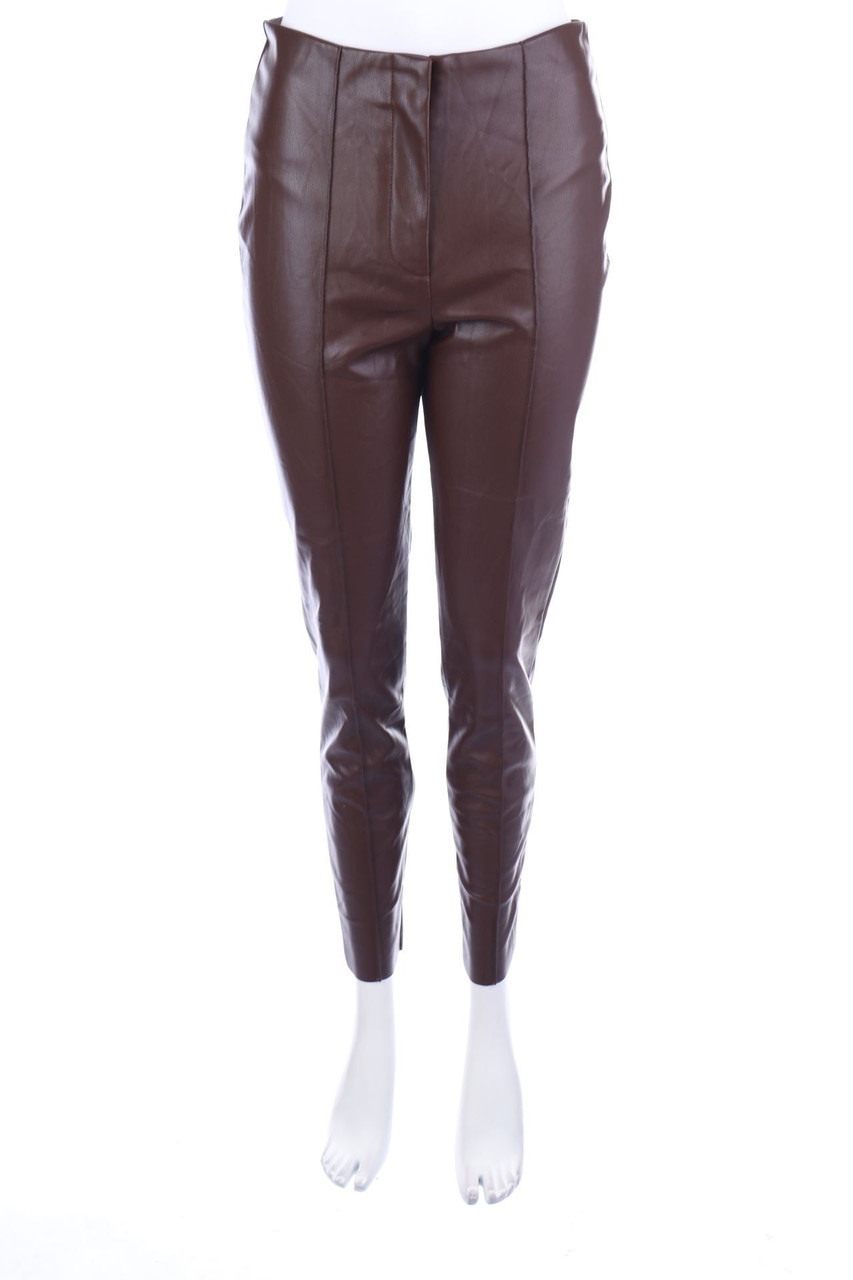 Ohne Label - Kunstleder-Hose - W28