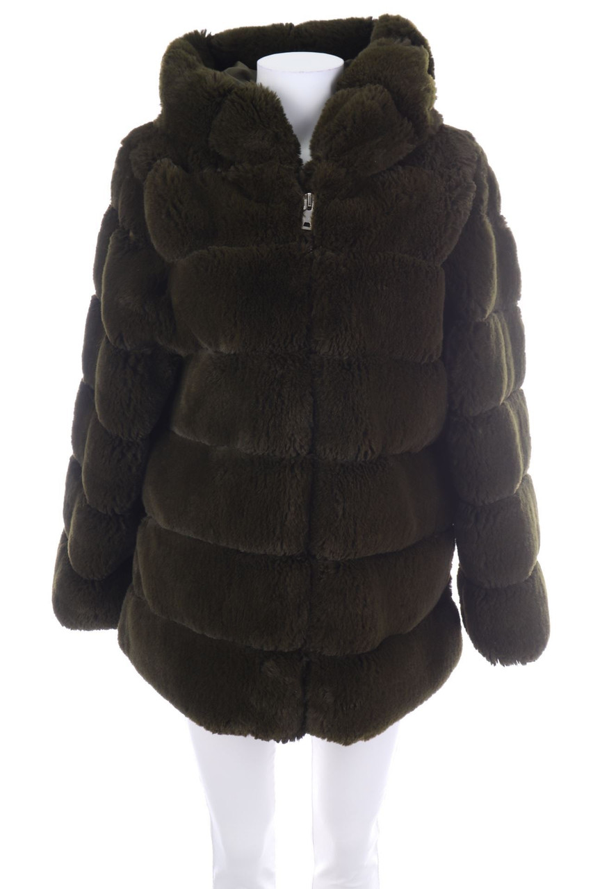 GOLD&SILVER - Fake Fur-Jacke mit Kapuze - D 36