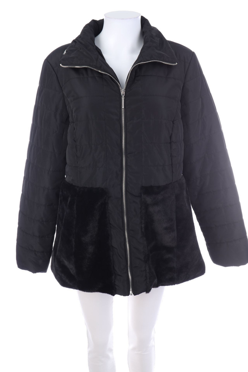 BODYFLIRT - Stepp-Jacke mit Fake Fur-Besatz - D 44