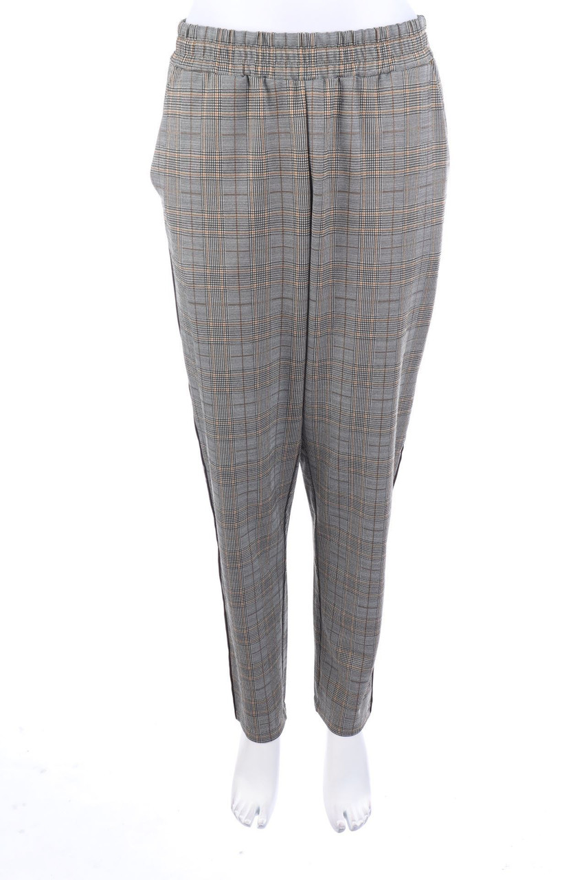 soyaconcept - Tartan-Hose mit Galonstreifen - M