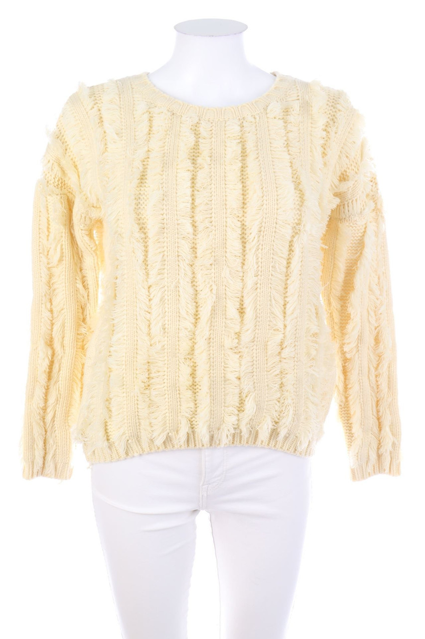 NAF NAF - Strick-Pullover mit Fransen - S