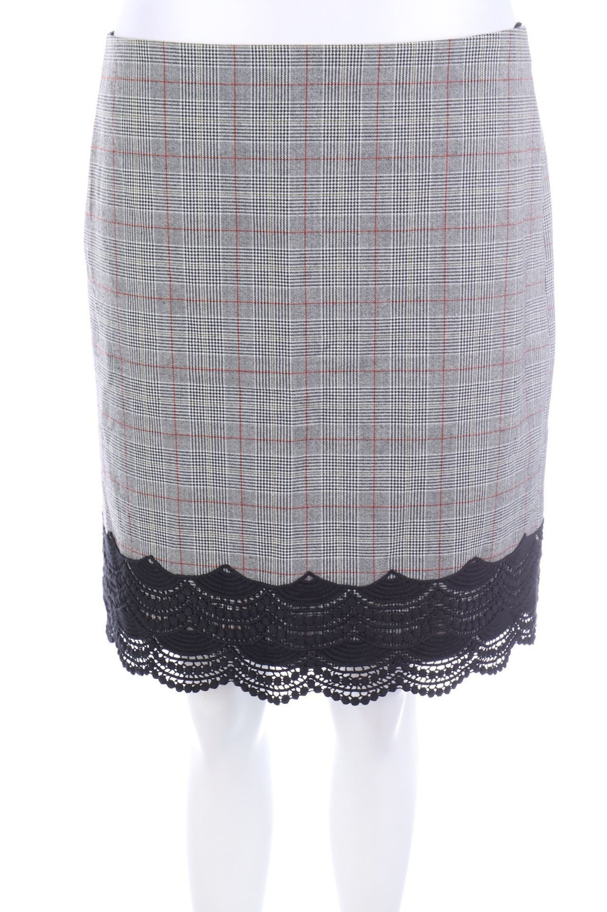 ESPRIT - Minirock mit Karo-Muster - D 38