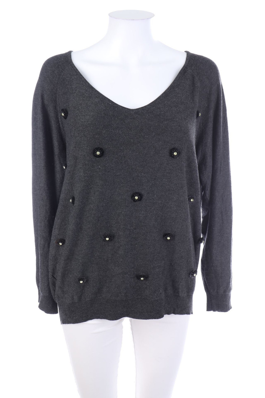 promod - Strick-Pullover mit Applikationen - M