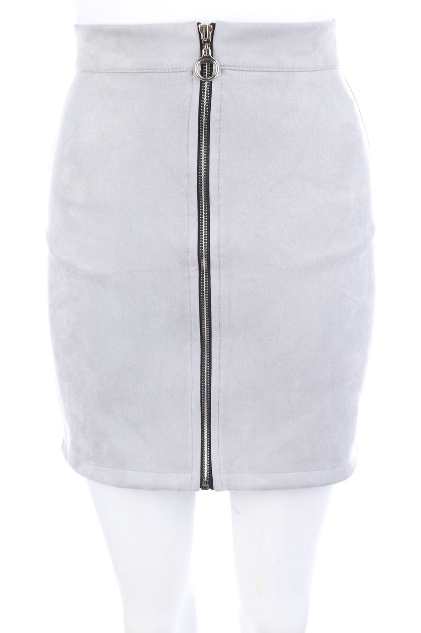 COLLOSEUM - faux leather mini-skirt - XS