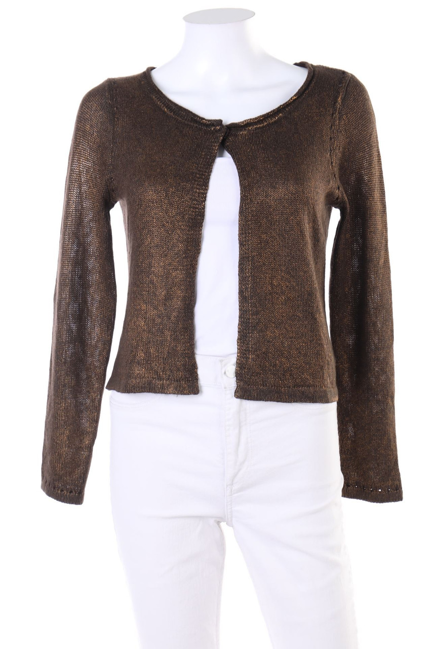 sandwich_ - Cardigan mit Metallic-Effekt - XS