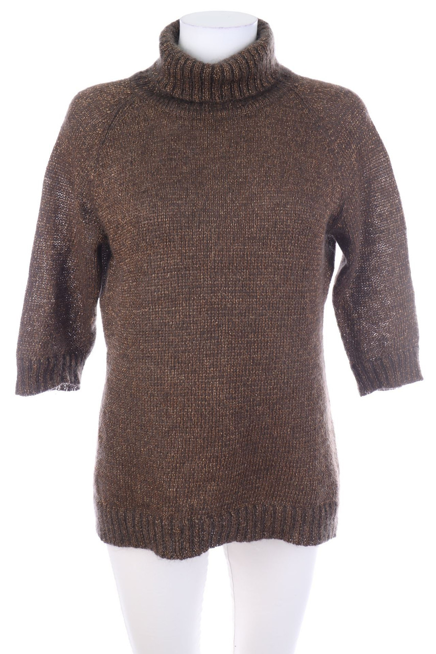 Y.Yendi - Glitzer-Strick-Pullover mit Rollkragen - M