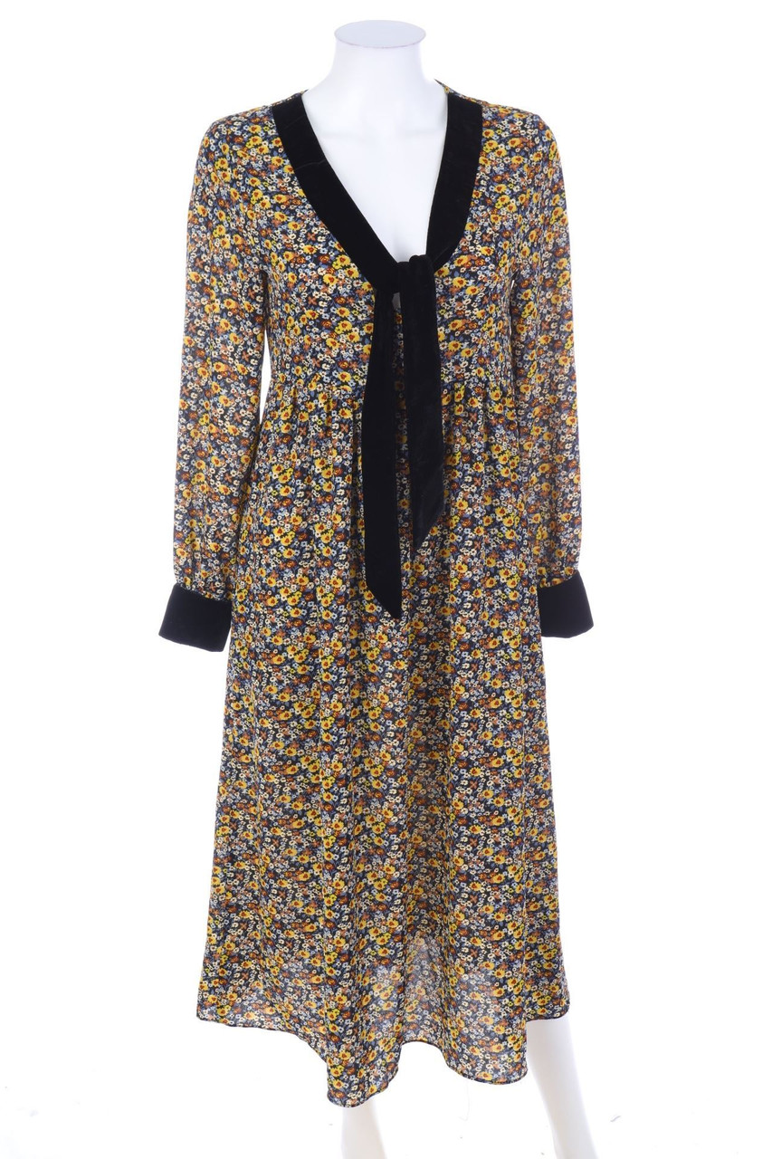 No Label - Maxi Dress with Flower Print - S