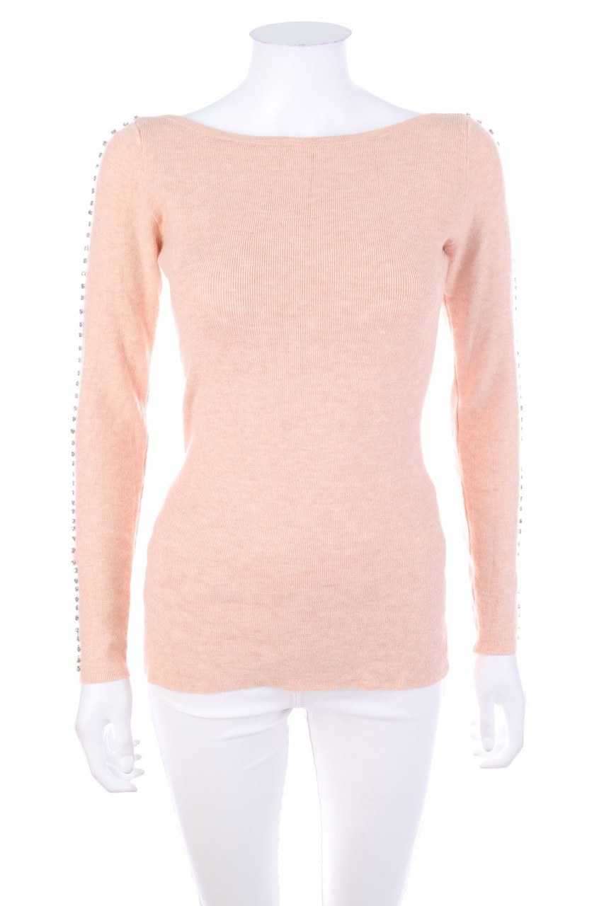 ENZORIA - Pullover with Cut-outs with Jewelry Stones - ONE SIZE