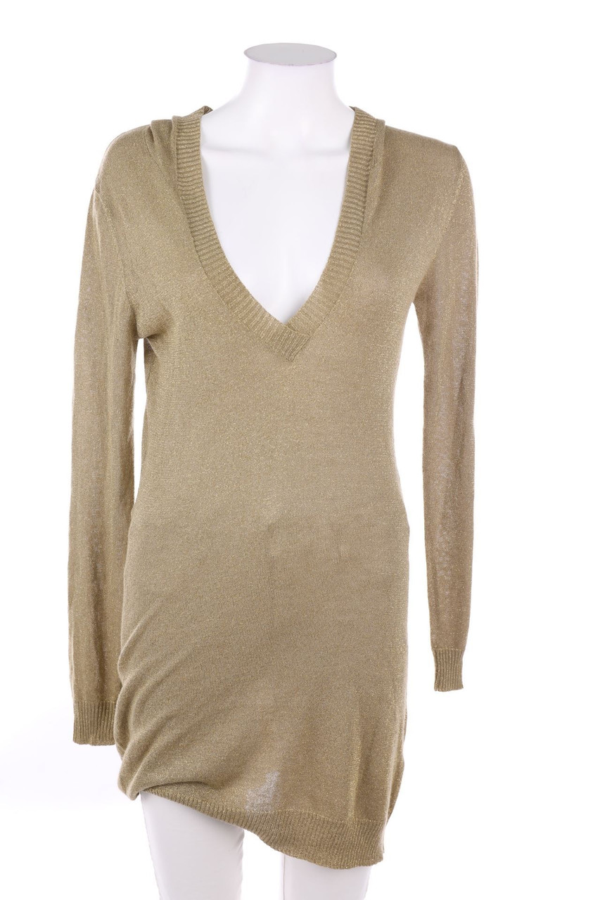 No Label - Glitter-Knit Dress with Hood - D 36