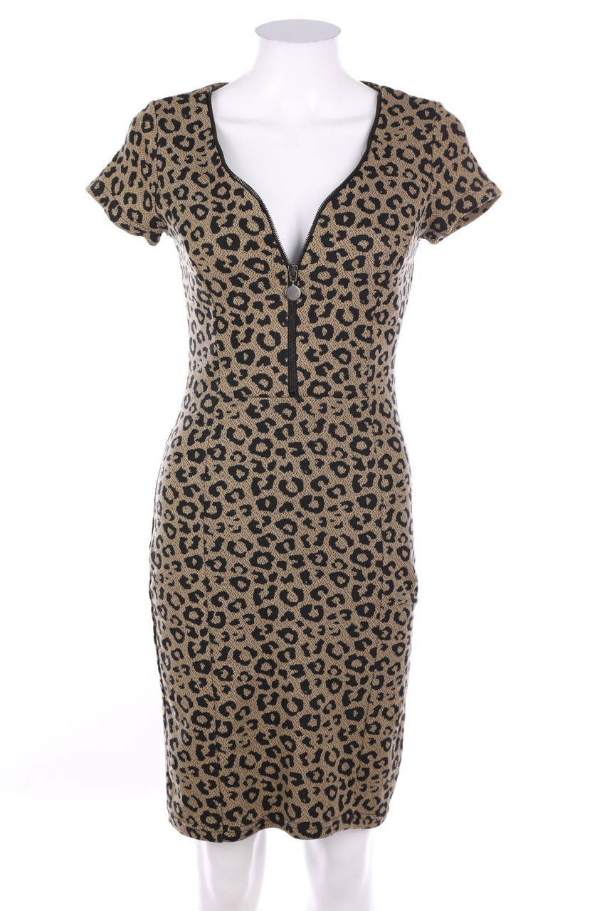 APART - Sheath Dress with Leo Print - D 34