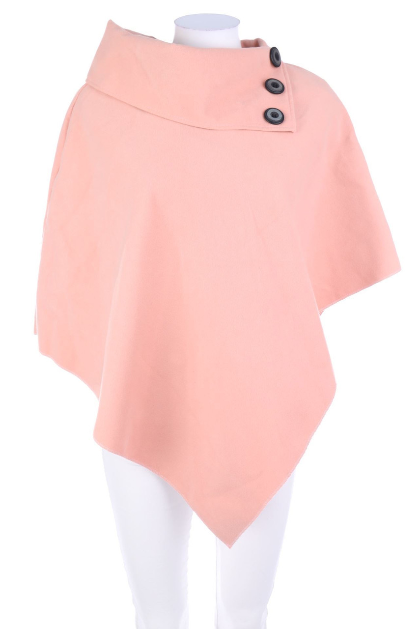 Ohne Label - Poncho mit Kragen - ONE SIZE