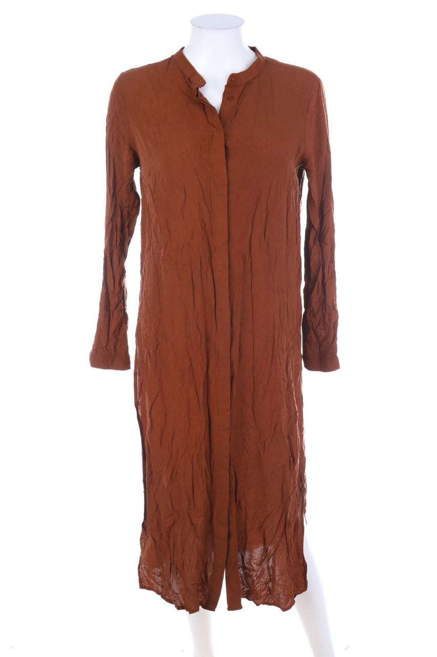 JUST FEMALE - Long-Hemd-Bluse mit Schlitz - S