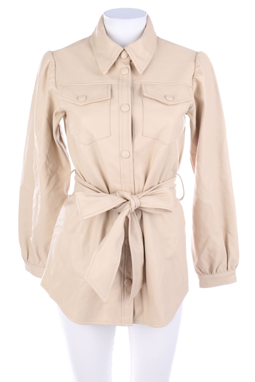 Miss Selfridge - Hemd-Bluse aus Kunstleder - D 36